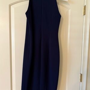 Eliza J Elegant Navy Blue Sleeveless Cocktail Dress